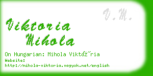 viktoria mihola business card